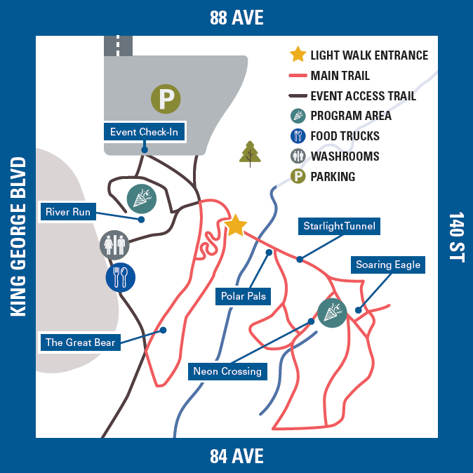 Bear Creek Lights 2026 site map